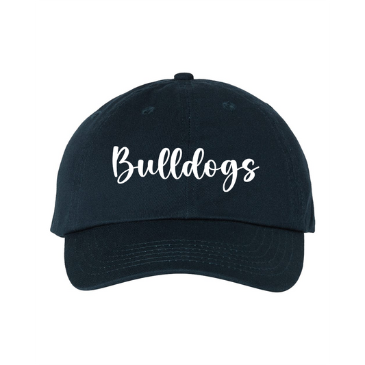 Cursive Bulldogs Dad Hat