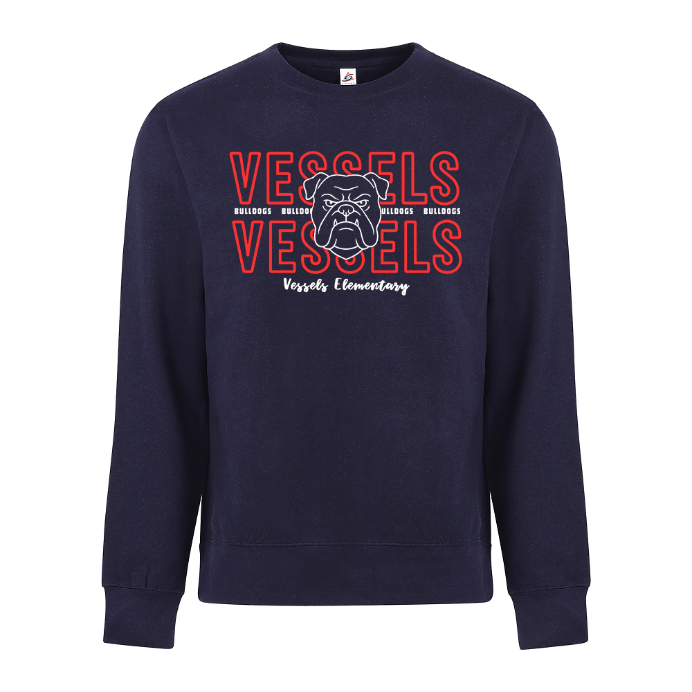 Thin Line Bulldog Crewneck Sweatshirt