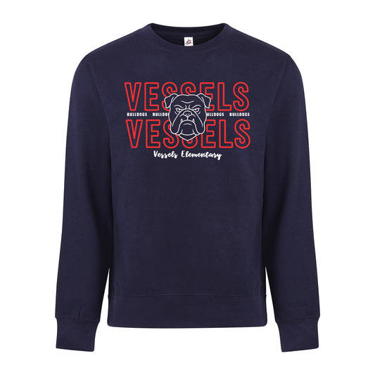 Thin Line Bulldog Crewneck Sweatshirt